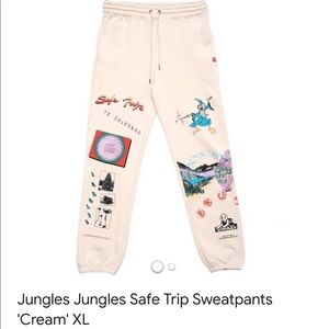 Jungles Jungles Safe Trip Sweatpants 'Cream